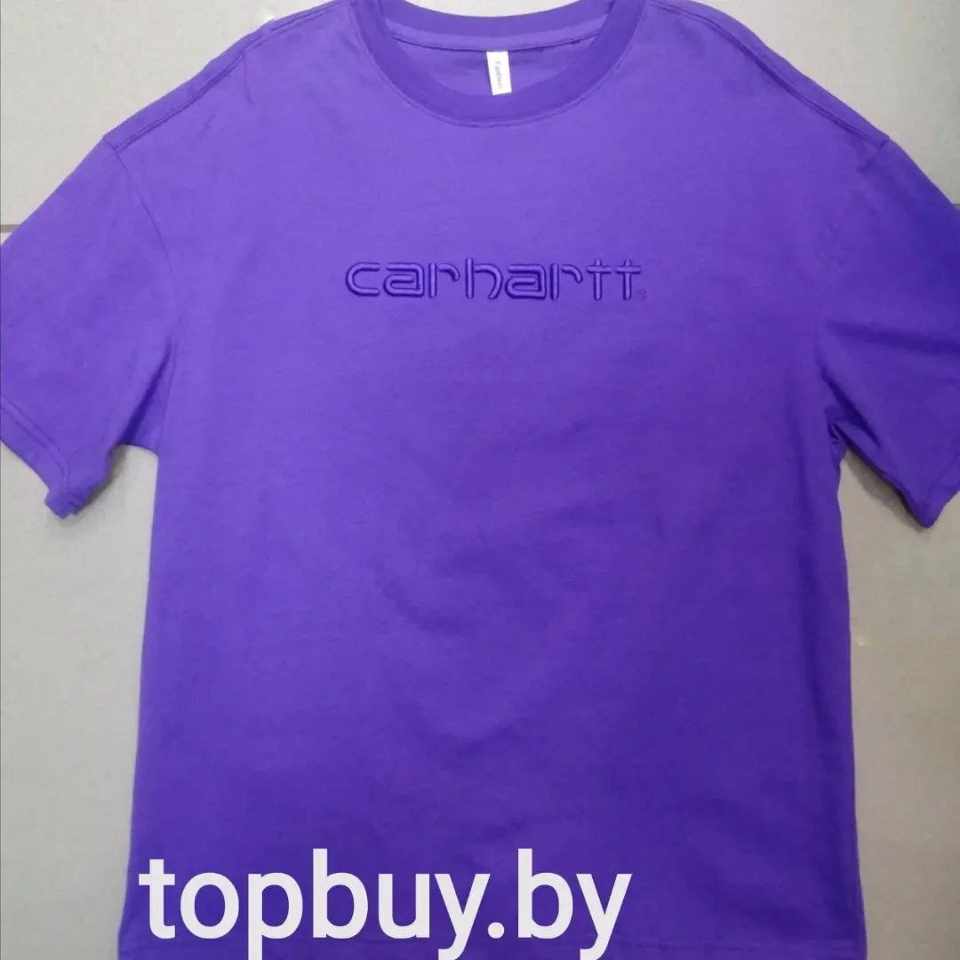 Футболка с логотипом CARHARTT, фиолетовая.