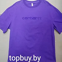 Футболка с логотипом CARHARTT, фиолетовая.