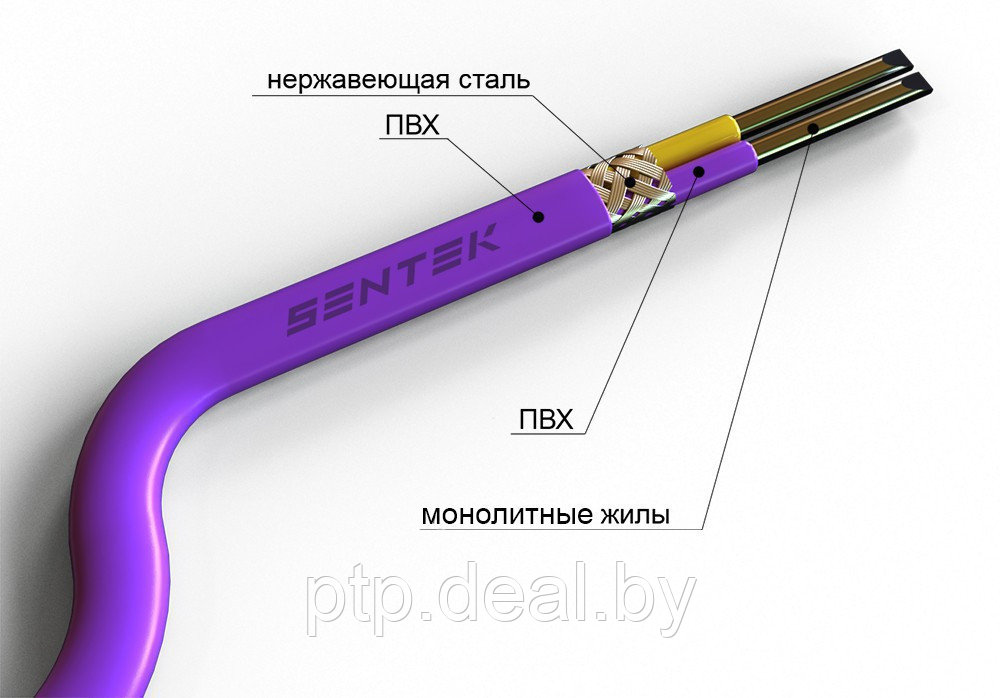 ПТВЭВ (Провод термоэлектродный экранированный с поливинилхлоридной изоляцией в поливинилхлоридной оболочке) - фото 1 - id-p178317431