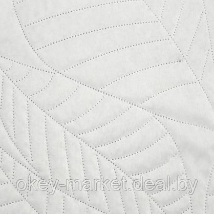 Покрывал Boni размер 220х240 белые листья, фото 3