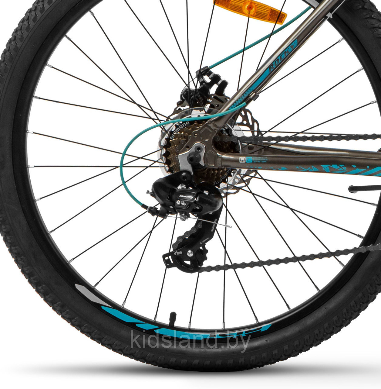 Велосипед AIST Rocky 1.0 Disc 26" (серо-синий) - фото 6 - id-p178304875