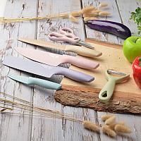 Набор кухонных ножей из гофрированной нержавеющей стали EVERRICH (6 шт)