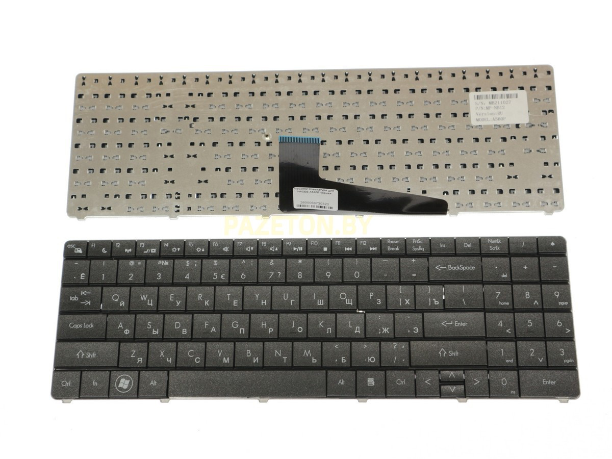 Клавиатура для ноутбука HASEE A560P черная