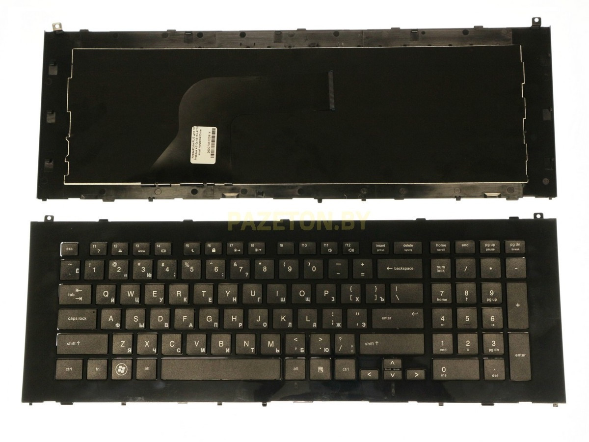 Клавиатура для ноутбука HP Probook 4710s в рамке