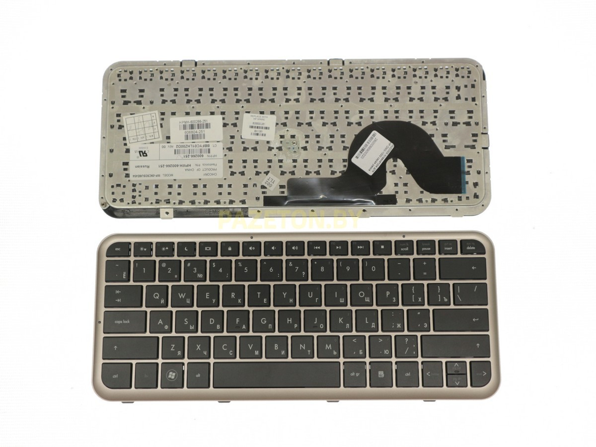 Клавиатура для ноутбука HP DM3-1000 серая рамка