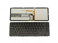 Клавиатура для ноутбука HP Pavilion DV4-3000 черная с подсветкой красные буквы