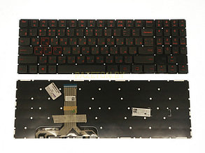 Клавиатура для ноутбука Lenovo Legion Y520 красная без подсветки горизонтальный ввод