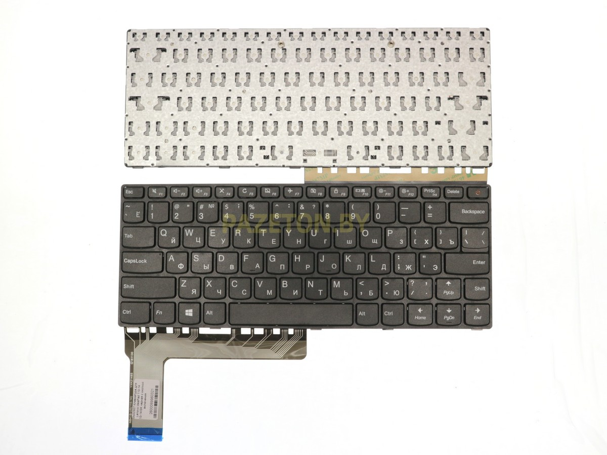 Клавиатура для ноутбука Lenovo IdeaPad 110-14 110-14ISK черная с кнопкой включения - фото 1 - id-p173889147