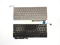 Клавиатура для ноутбука Apple MacBook Pro 15 A1286 черная Малая клавиша ввод