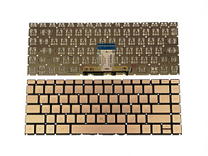 Клавиатура для ноутбука HP Pavilion 14-CK 14-CM 14-DG 14-ce золотая