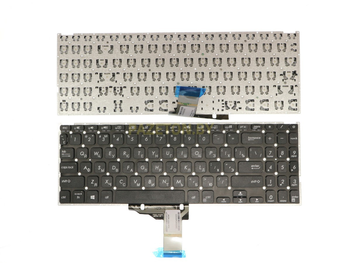 Клавиатура для ноутбука Asus X509 черная - фото 1 - id-p173889113