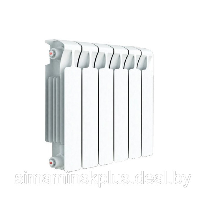 Радиатор биметаллический RIFAR MONOLIT, 500 x 100 мм, 6 секций, боковое подключение - фото 1 - id-p178339927