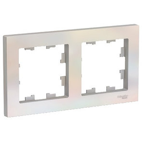 ATN000402 Atlasdesign 2-постовая рамка, универсальная, жемчуг, фото 2