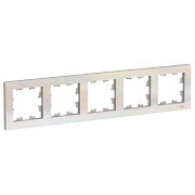 ATN000405 Atlasdesign 5-постовая рамка, универсальная, жемчуг