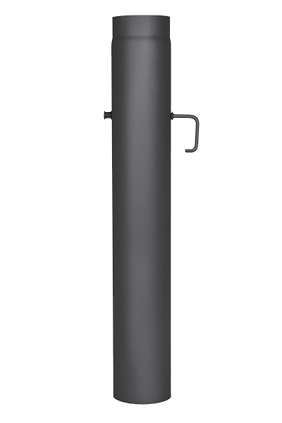 Труба КПД 1000 мм с шибером сталь 2 мм Черный, 150 - фото 1 - id-p178511213