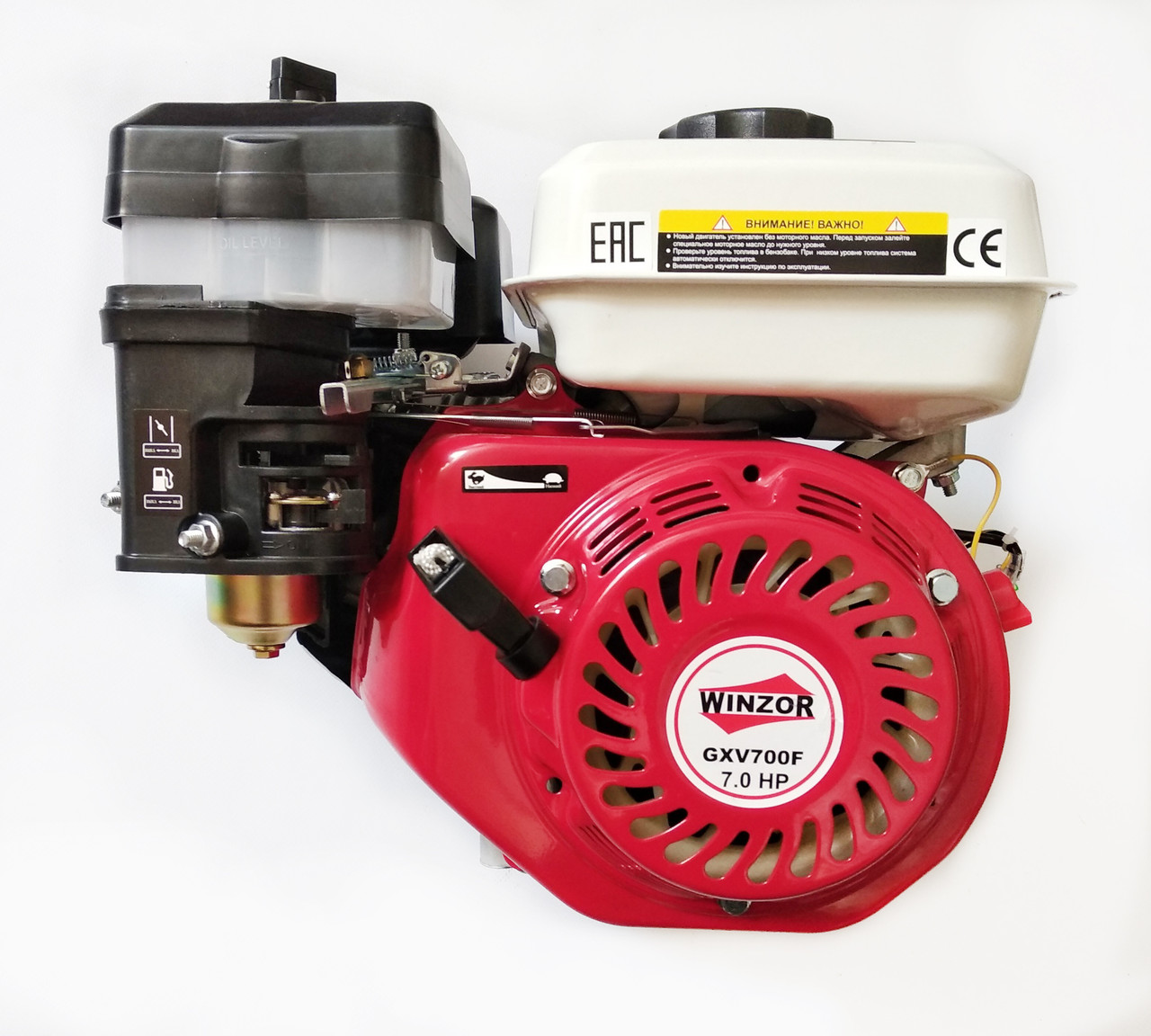 Двигатель Winzor 170FB 5 кВт, 7 ЛС, 196 см3 19.05 мм-шпонка+свеча - фото 1 - id-p178345759