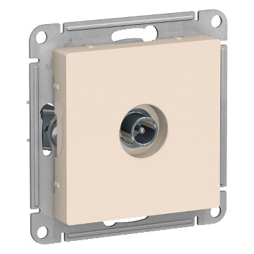 ATN000292 Atlasdesign TV розетка проходная 4DB, механизм, бежевый