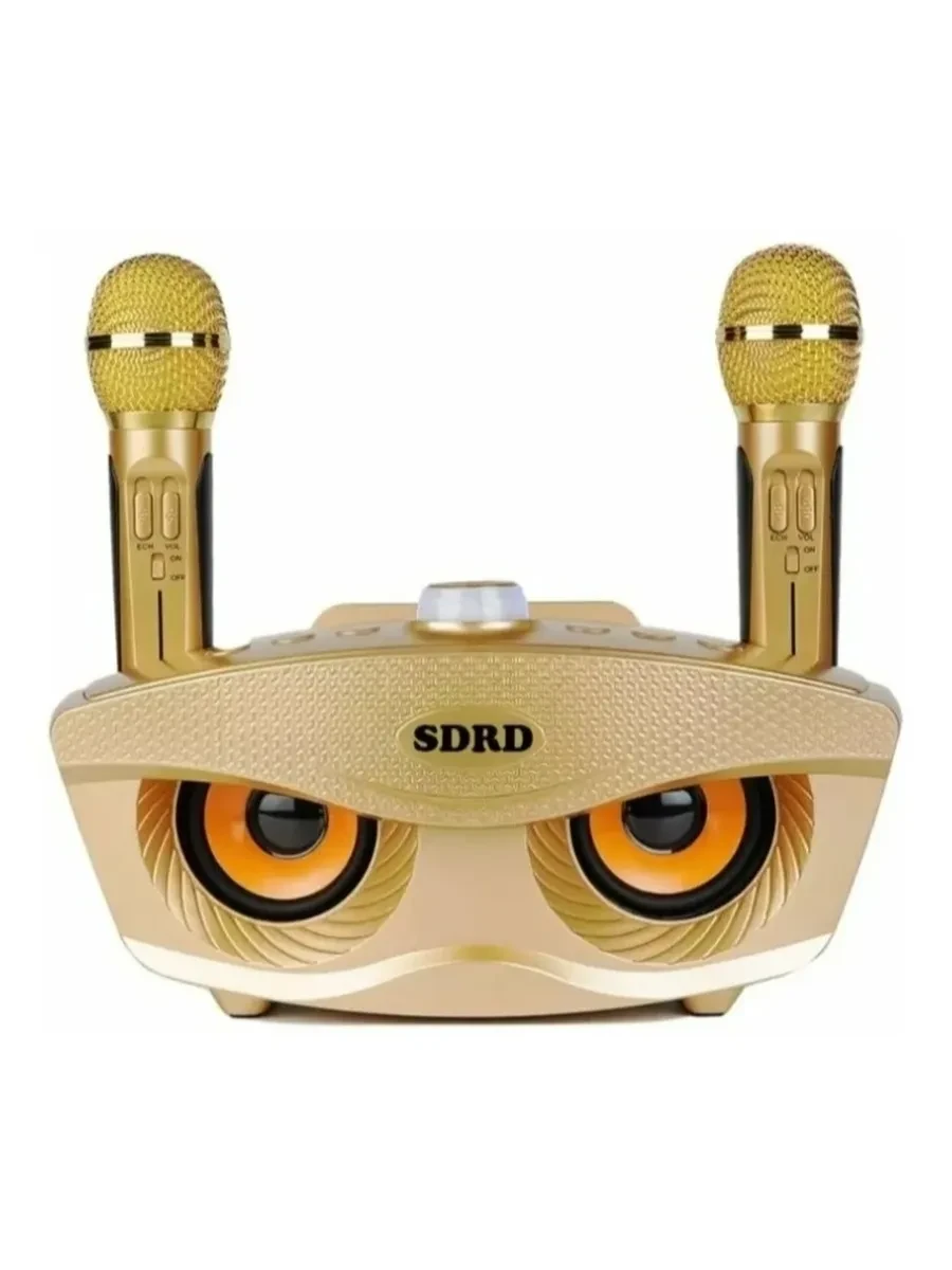Беспроводная семейная Караоке система SDRD® SD-306 с двумя микрофонами в комплекте - фото 5 - id-p178355617