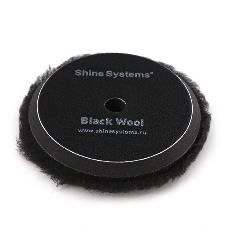 Black Wool Pad - Полировальный круг из черного меха | Shine Systems | 155мм - фото 2 - id-p177905549