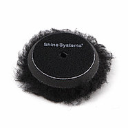 Black Wool Pad - Полировальный круг из черного меха | Shine Systems | 75мм, фото 2