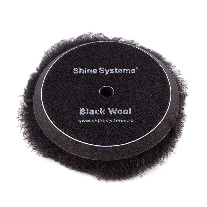 Black Wool Pad - Полировальный круг из черного меха | Shine Systems | 125мм - фото 3 - id-p177905554