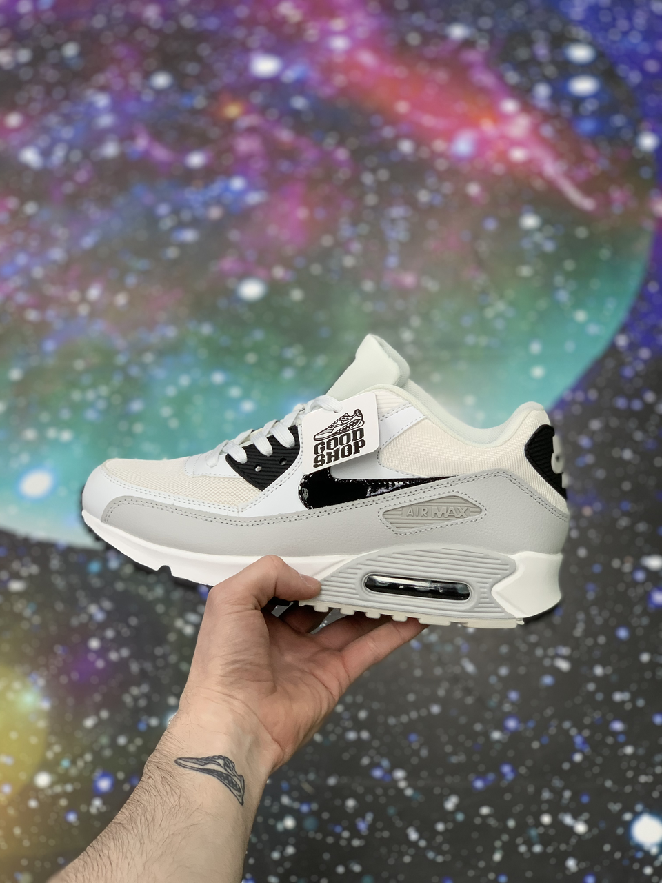 Кроссовки Nike Air Max 90 White Grey Black