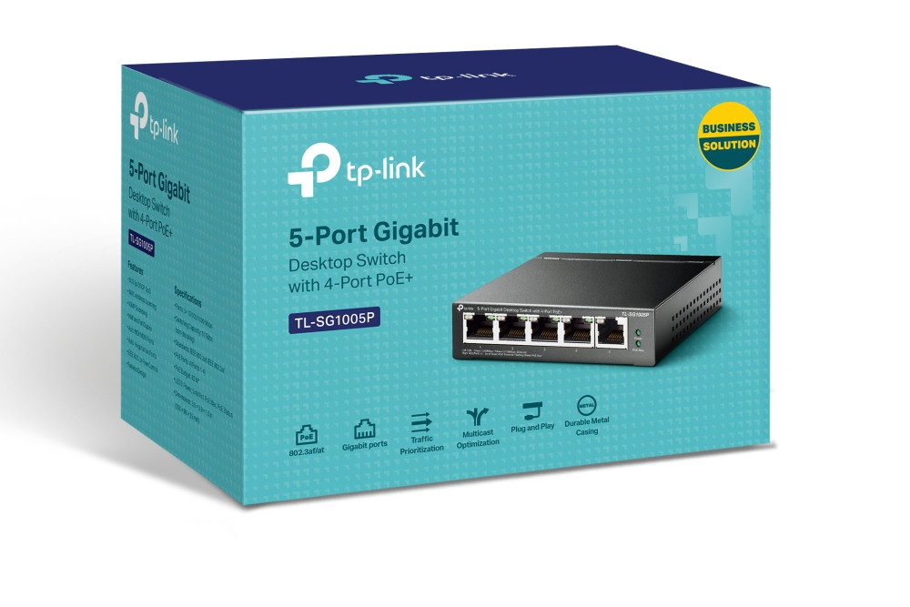 Коммутатор TP-Link TL-SG1005P - фото 3 - id-p178359472