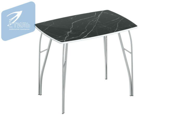Обеденный стол №7 Черный мрамор - МК-стиль - фото 2 - id-p178361350
