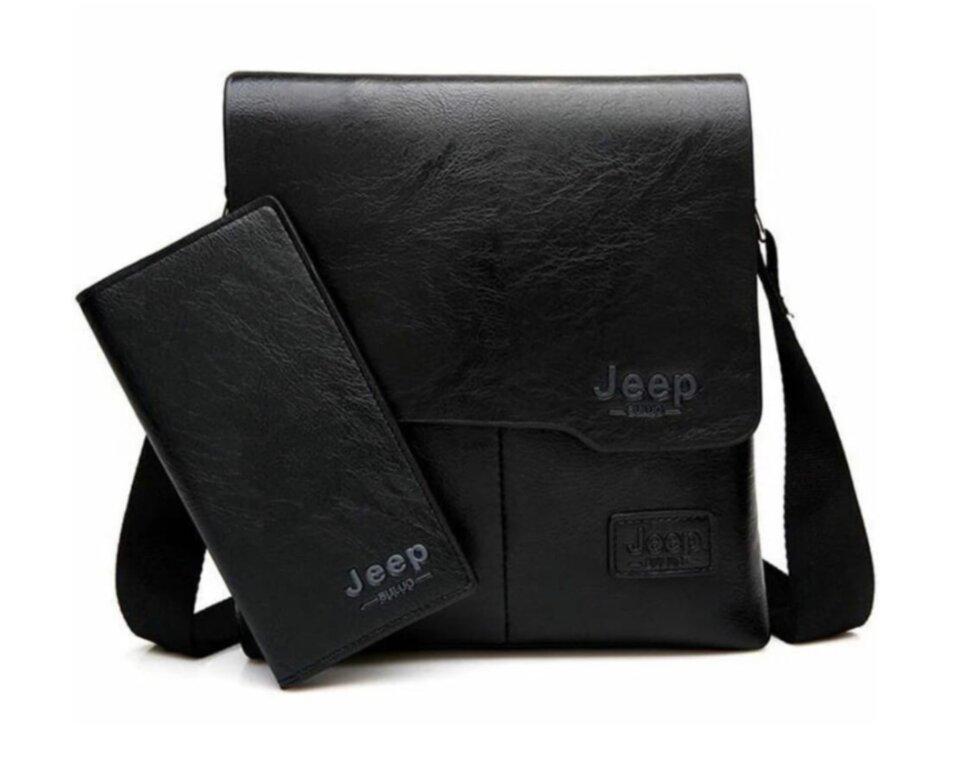 Мужская сумка JEEP BULUO 506 + кошелёк в подарок - фото 6 - id-p107357630
