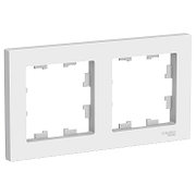 ATN000102 Atlasdesign 2-постовая рамка, универсальная, белый