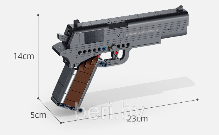 670007 Конструктор "Пистолет" Panlos Brick M1911 Браунинг, пистолет M1911, 333 детали - фото 3 - id-p178367917