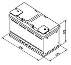 Автомобильный аккумулятор AutoPart Galaxy Hybrid 585-430 (85 А/ч) - фото 1 - id-p178369866