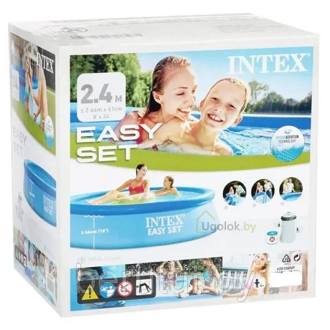 Бассейн надувной Intex Easy Set 305x61 см с фильтр-насосом - фото 7 - id-p178369937