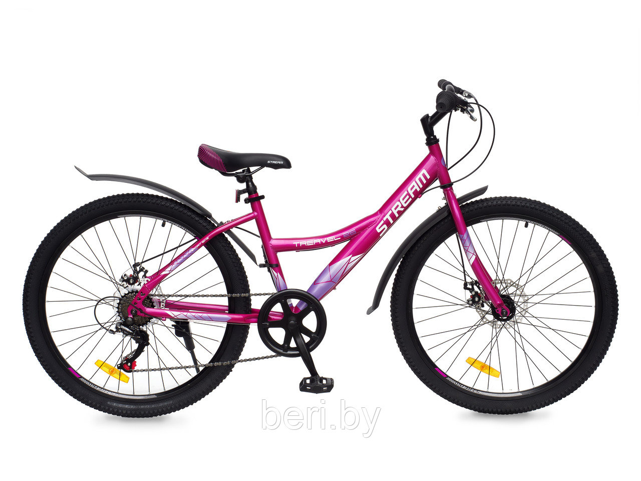 Горный велосипед STREAM TRAVEL 26", рама 15", розово-белый