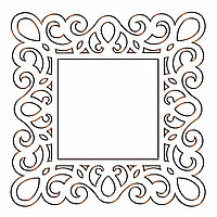 Файл декоративная квадратная рама для зеркала 03 DXF формате