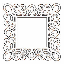 Файл декоративная квадратная рама для зеркала 03 DXF формате
