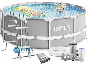 Бассейн каркасный Intex 26716NP Prism Frame 366x99см с фильтр-насосом и лестницей