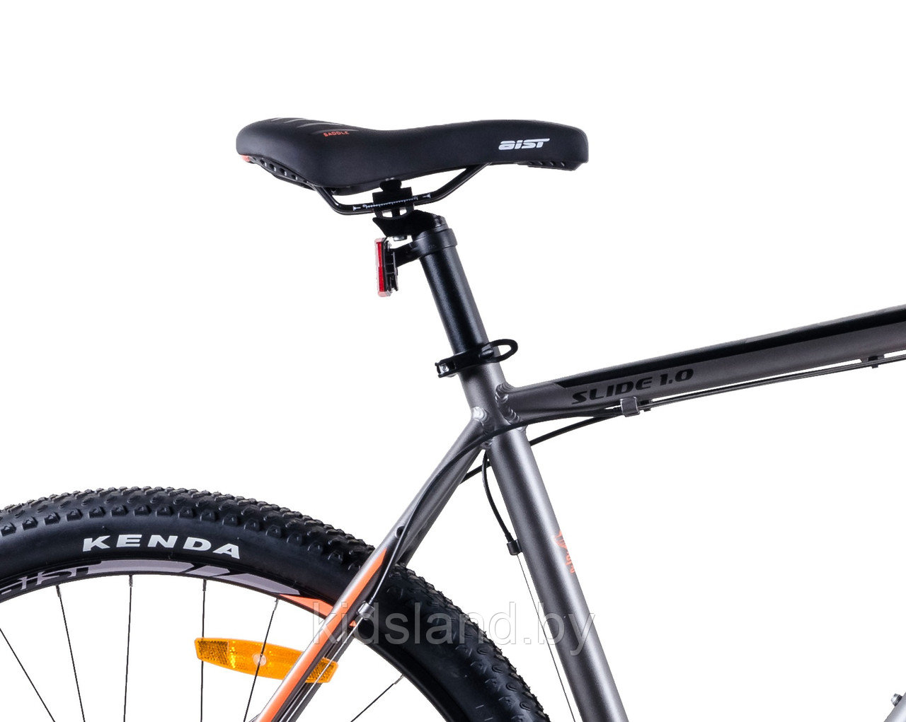 Велосипед Aist Slide 1.0 27.5'' (серо-оранжевый) - фото 2 - id-p150533294