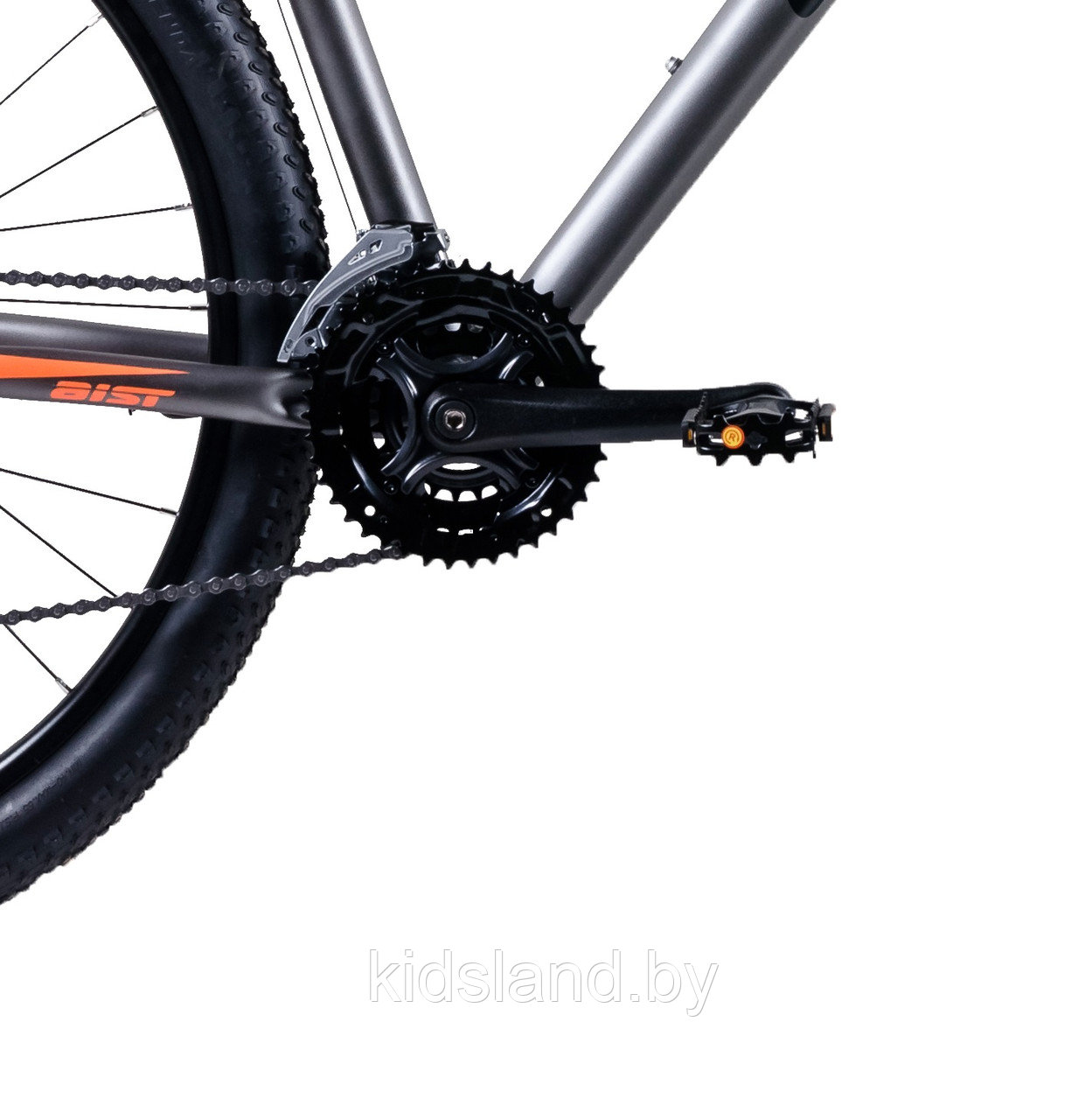 Велосипед Aist Slide 1.0 27.5'' (серо-оранжевый) - фото 4 - id-p150533294