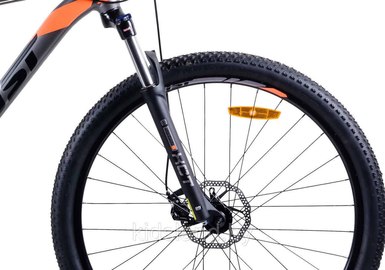 Велосипед Aist Slide 1.0 27.5'' (серо-оранжевый) - фото 5 - id-p178370701