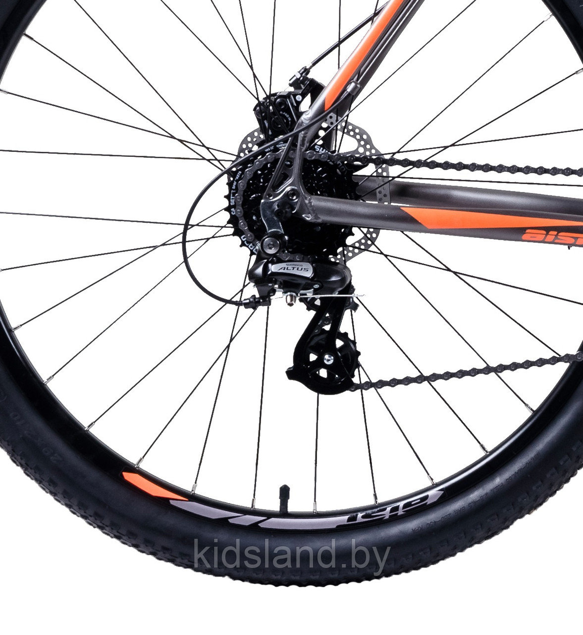 Велосипед Aist Slide 1.0 27.5'' (серо-оранжевый) - фото 3 - id-p178370703