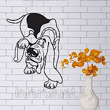 Файл декоративное панно Basset Dog в DXF формате
