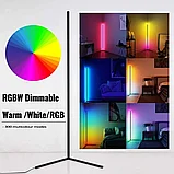 Торшер 150 см RGB / Угловой напольный светодиодный светильник / Угловой торшер RGB, фото 4