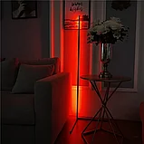 Напольный светильник светодиодный 140 см ( RGB угловой торшер ) управление с приложения, фото 2
