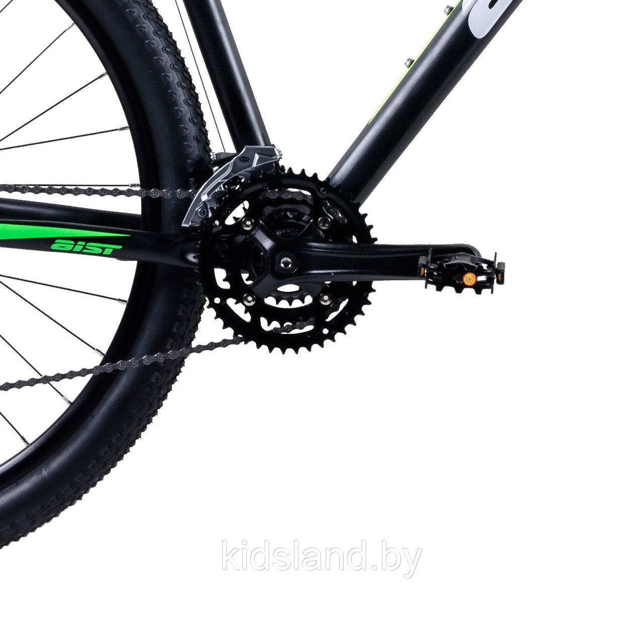 Велосипед Aist Slide 27.5 3.0" (черно-зеленый) - фото 4 - id-p119147388