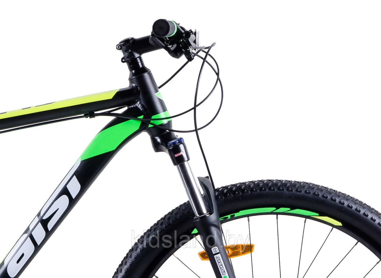 Велосипед Aist Slide 27.5 3.0" (черно-зеленый) - фото 5 - id-p119147388