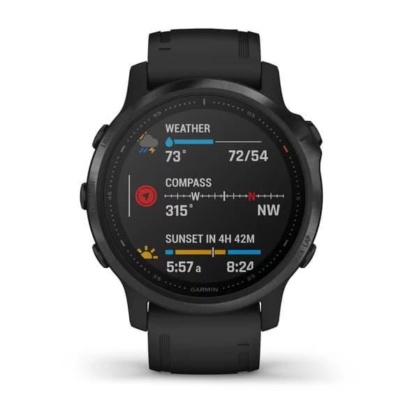 Garmin Fenix 6S Pro черные с черным ремешком - фото 3 - id-p178379661