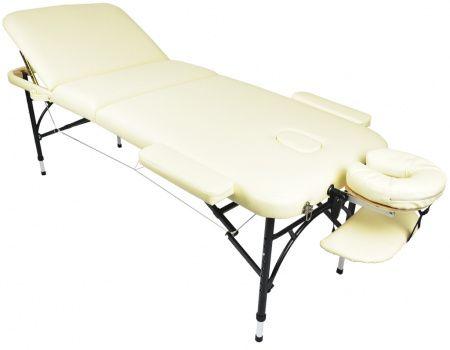 Массажный стол складной Atlas sport Strong (70 см 3-с алюминиевый усиленная столешница) коричневый,бежевый