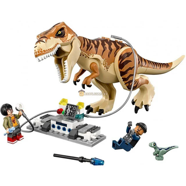 Конструктор Bela 10927 Dinosaur World Транспорт для перевозки Ти-Рекса (аналог Lego 75933) 638 деталей - фото 3 - id-p178409810