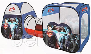 SG7015JC Детская игровая палатка "BATMAN", 3 в 1 двойная, домик с туннелем 270х92х92 см